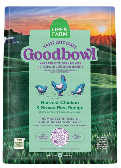 Open Farm Goodbowl™ Harvest Chicken & Brown Rice Recipe Dry Cat Food