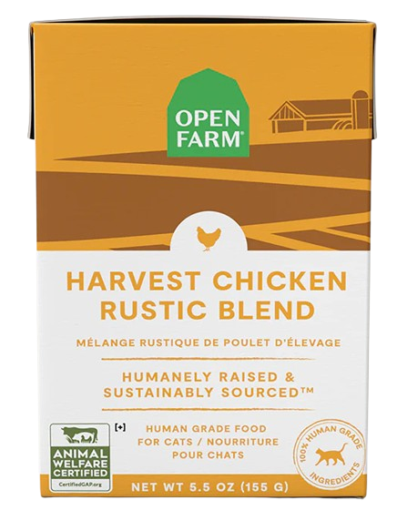 Open Farm Harvest Chicken Rustic Blend Wet Cat Food, 5.5oz