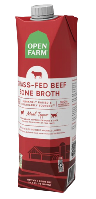 Open Farm Grass-Fed Beef Bone Broth For Dogs & Cats, 32oz