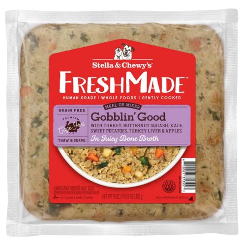 Stella & Chewy's FreshMade Gobblin' Good Gently Cooked Dog Food, 16oz