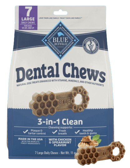 Blue Buffalo Dental Chews with Chicken & Spearmint