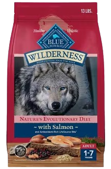 Blue Buffalo Wilderness Salmon with Wholesome Grains Recipe Dry Dog Food