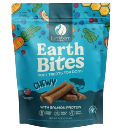 Earthborn Holistic EarthBites Chewy with Salmon Protein Dog Treats, 7oz