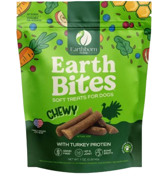 Earthborn Holistic EarthBites Chewy with Turkey Protein Dog Treats, 7oz