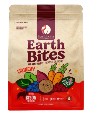 Earthborn Holistic EarthBites Crunchy Bison Meal Recipe Dog Treats, 2lbs