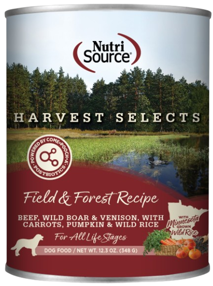 NutriSource Field & Forest Recipe Harvest Selects Canned Dog Food