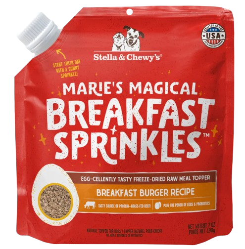 Stella & Chewy's Marie’s Magical Freeze Dried Breakfast Sprinkles Breakfast Burger, 7oz