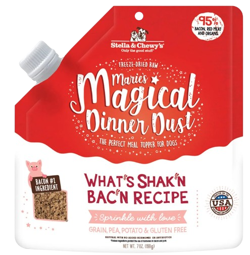 Stella & Chewy's Marie's Dinner Dust What's Shakin' Bac'n Dog Food Topper