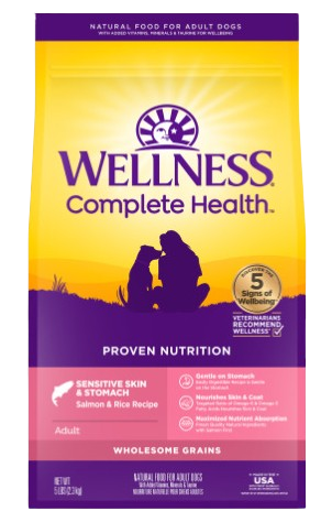 Wellness Complete Health Sensitive Skin & Stomach Salmon & Rice, 24lbs