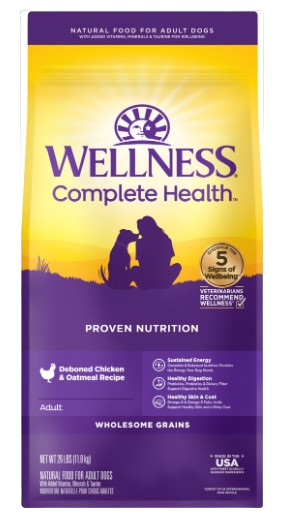 Wellness Complete Health Adult Chicken & Oatmeal, 26lbs
