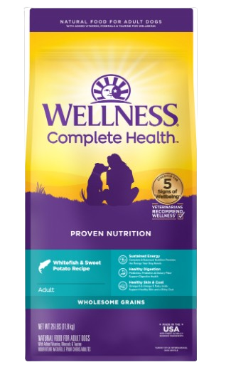 Wellness Complete Health Natural Adult Whitefish and Sweet Potato Recipe Dry Dog Food