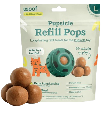 WOOF Pupsicle Pops Chicken & Peanut Butter Dog Treats