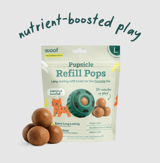 WOOF Pupsicle Pops Chicken & Peanut Butter Dog Treats