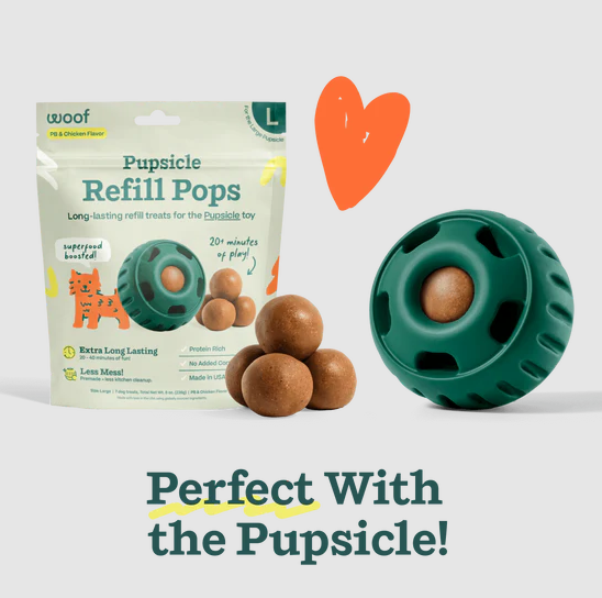 WOOF Pupsicle Pops Chicken & Peanut Butter Dog Treats