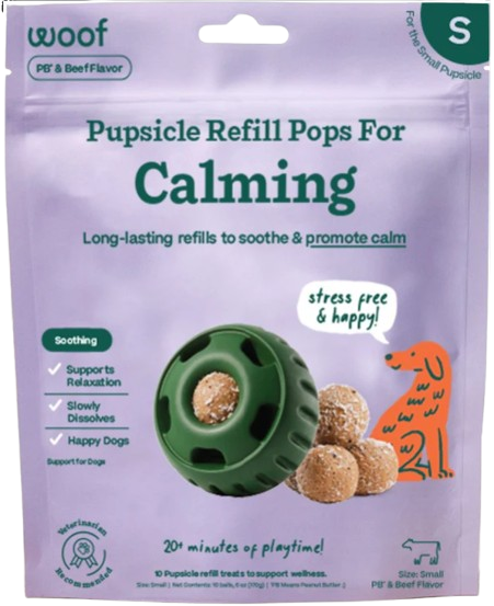 WOOF Calming Wellness Pops Dog Treats