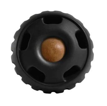 WOOF The Pupsicle Refillable Dog Toy Power Chewer, Black