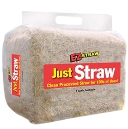 EZ Straw All-Purpose Straw Bale, 1 cu ft