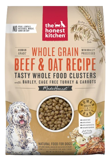 The Honest Kitchen Whole Grain Beef & Oat Whole Food Clusters for Dogs