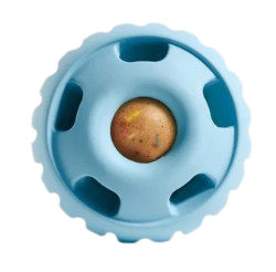 WOOF Party Pupsicle Refillable Dog Toy, Blue