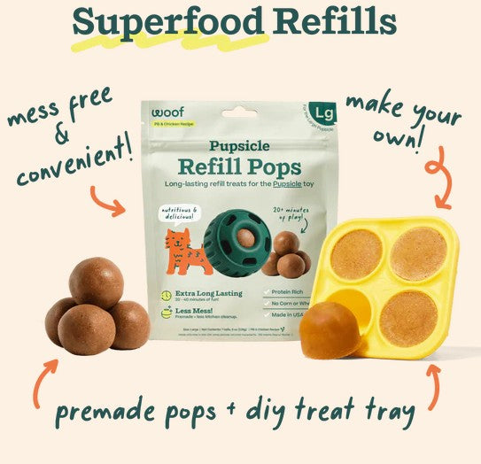 WOOF The Pupsicle Refillable Dog Toy
