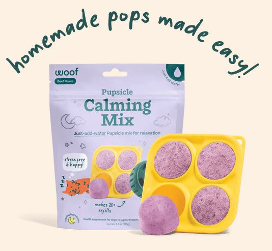 WOOF Calming Pupsicle Mix for Dogs. 5.5oz
