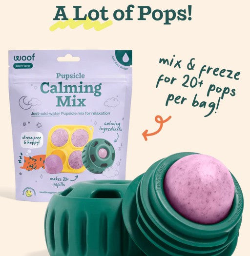 WOOF Calming Pupsicle Mix for Dogs. 5.5oz