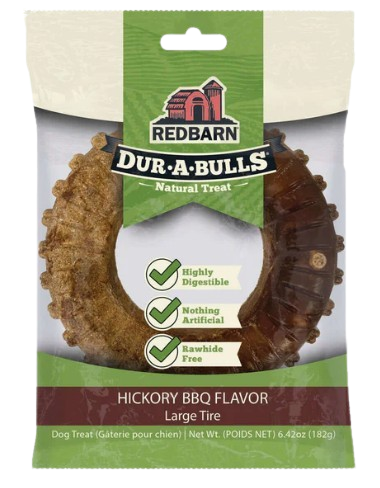 Redbarn Dur-A-Bulls Tire, Hickory BBQ Flavor, Large