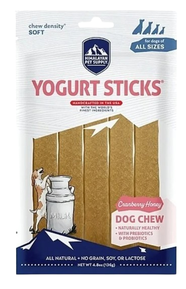 Himalayan Dog Chews Yogurt Sticks, Cranberry Honey, 4.8oz
