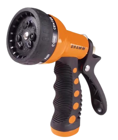 Dramm Revolver 9-Pattern Spray Nozzle, Orange