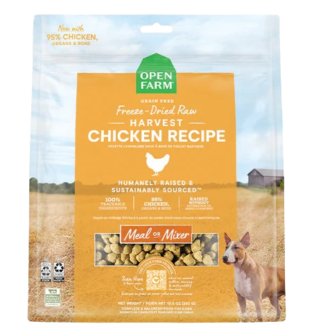 Open Farm Harvest Chicken Freeze Dried Raw Dog Food