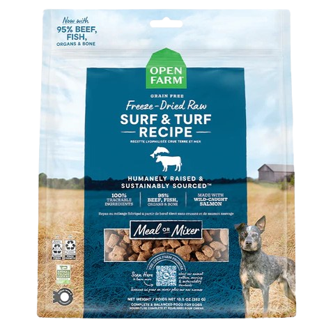 Open Farm Surf & Turf Freeze Dried Raw Dog Food