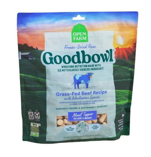 Open Farm Goodbowl™ Grass-Fed Beef Freeze Dried Raw Morsels for Dogs