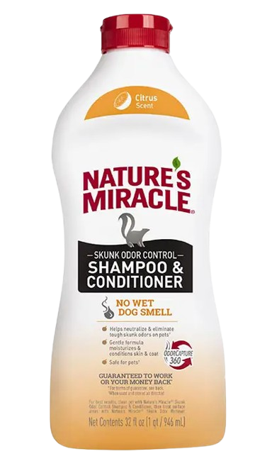 Nature's Miracle Skunk Odor Control Shampoo and Conditioner - Citrus, 32oz