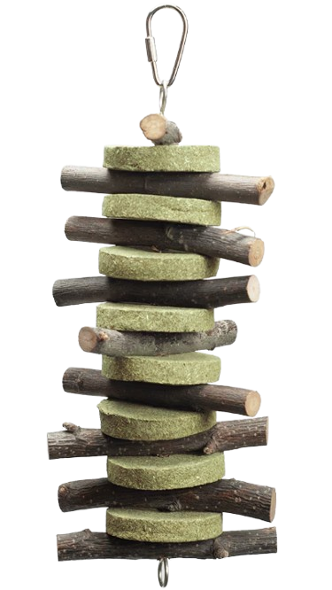 Natural Circle Hay Chew Stackers for Small Animals