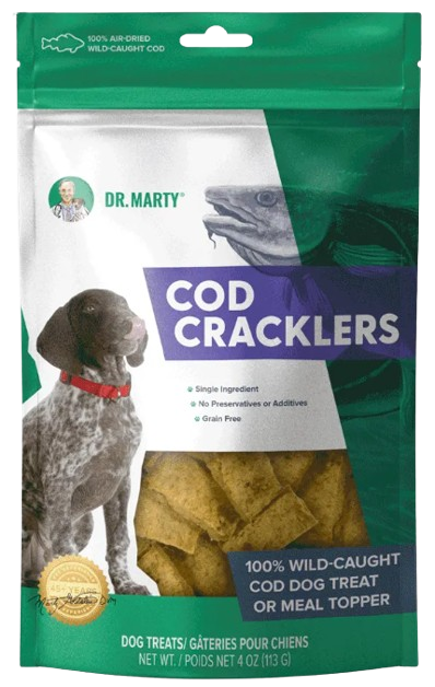 Dr Marty Cod Cracklers Dog Treat, 4oz