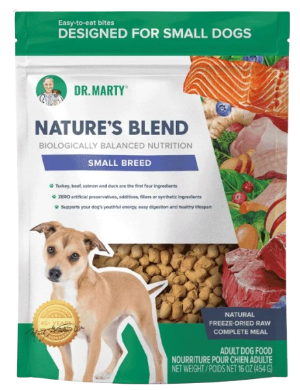 Dr Marty Nature’s Blend Small Breed Freeze-Dried Raw Dog Food