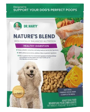 Dr Marty Nature’s Blend Healthy Digestion Freeze-Dried Raw Dog Food
