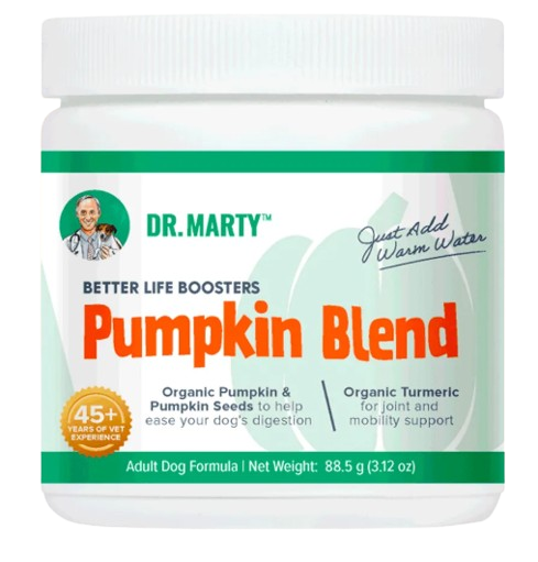 Dr Marty Better Life Boosters – Pumpkin Blend, Dog Supplement, 3.12oz