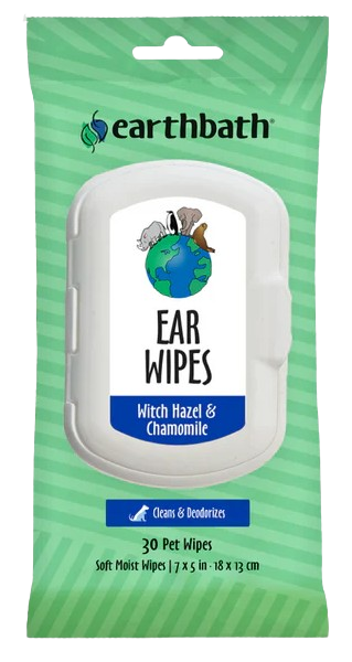 Earthbath Ear Wipes for Pets, 30ct