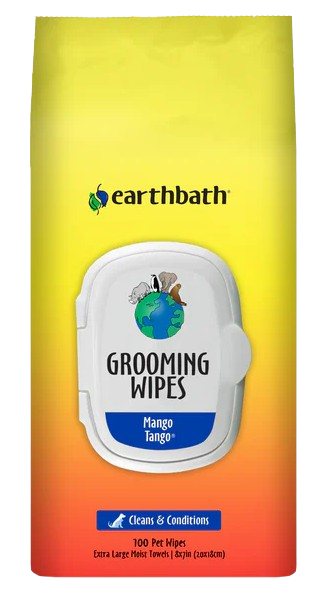 Earthbath Grooming Wipes for Pets - Mango Tango, 100ct
