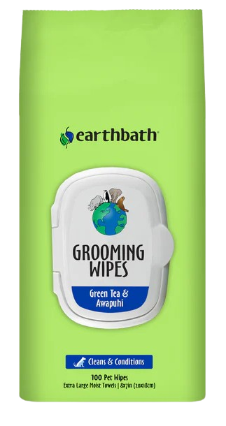 Earthbath Grooming Wipes for Pets - Green Tea & Awapuhi, 100ct
