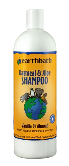 Earthbath Oatmeal & Aloe Shampoo for Pets - Vanilla & Almond, 16oz