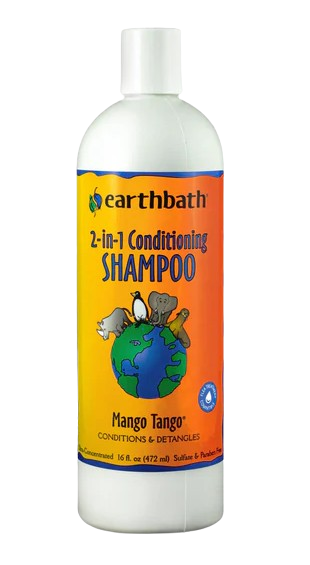 Earthbath 2-in-1 Conditioning Shampoo for Pets - Mango Tango, 16oz