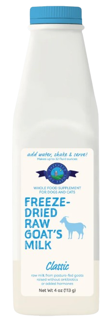 Shepherd Boy Farms Raw Freeze-Dried Goat Milk for Dogs & Cats, Classic
