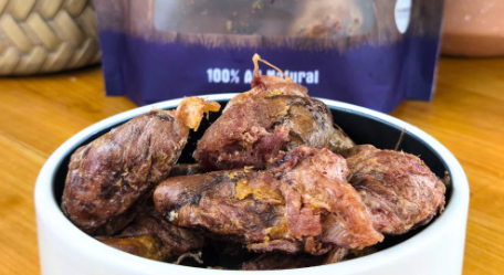 Shepherd Boy Farms Duck Heart Raw Freeze-Dried Treats for Dogs & Cats, 8oz