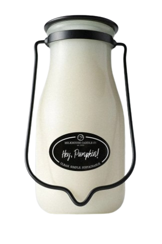 14 oz Milkbottle Candle: Hey, Pumpkin