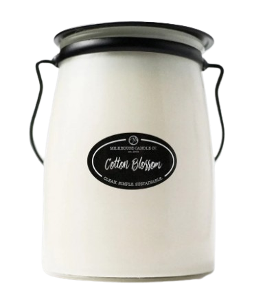 22 oz Butter Jar Candle: Cotton Blossom