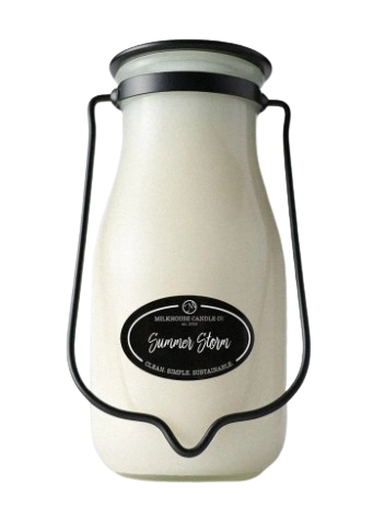 14 oz Milkbottle Candle: Summer Storm
