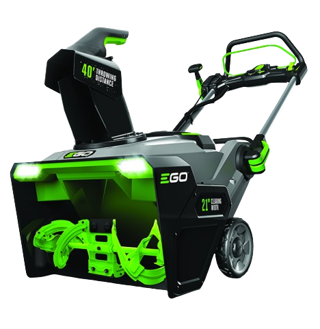 EGO 21" Peak Power Snow Blower with Steel Auger Kit (2* 5.0Ah Batteries, Dual-Port Charger)