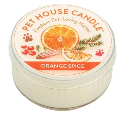 Pet House Candles, Orange Spice Mini Candle, 1.5oz